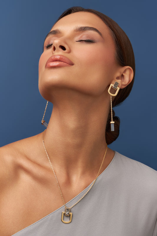 Colar Elos - Drusa Metalizada