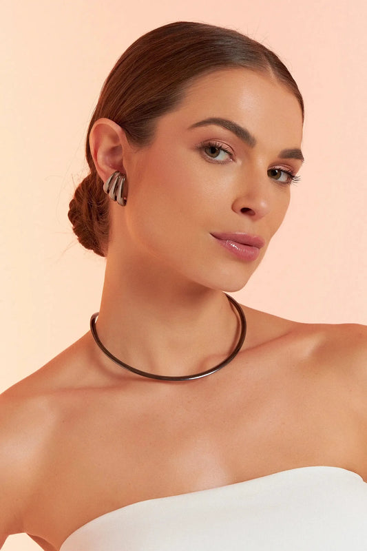 Brinco Orla - Ródio Negro