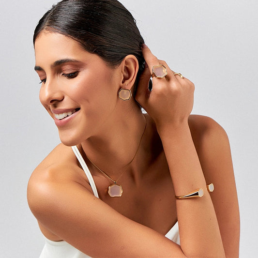 Colar Ostara - Ágata Branca