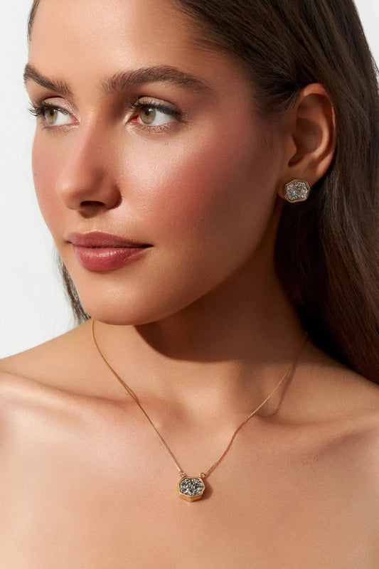 Colar Sita - Drusa Platina