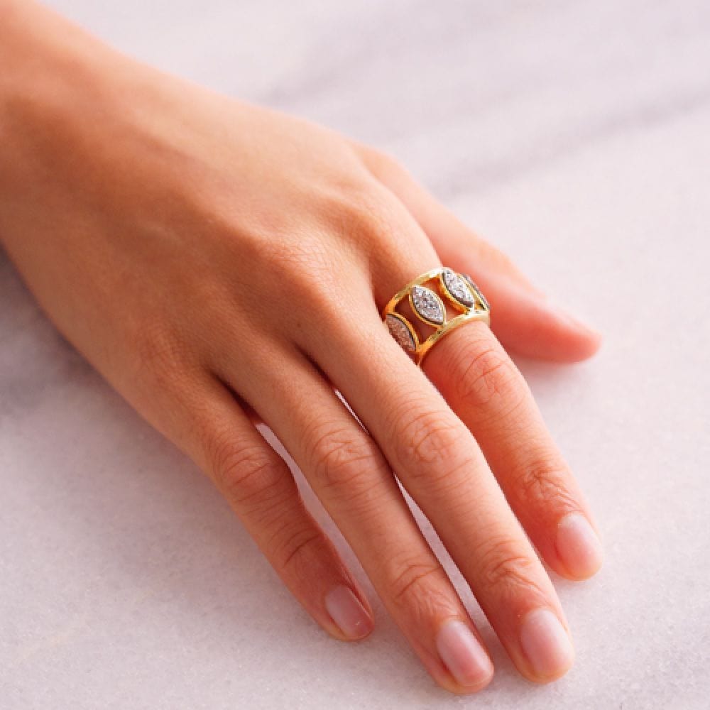 Anel Bem Me Quer - Drusa Platina Semijoias de luxo e design exclusivo