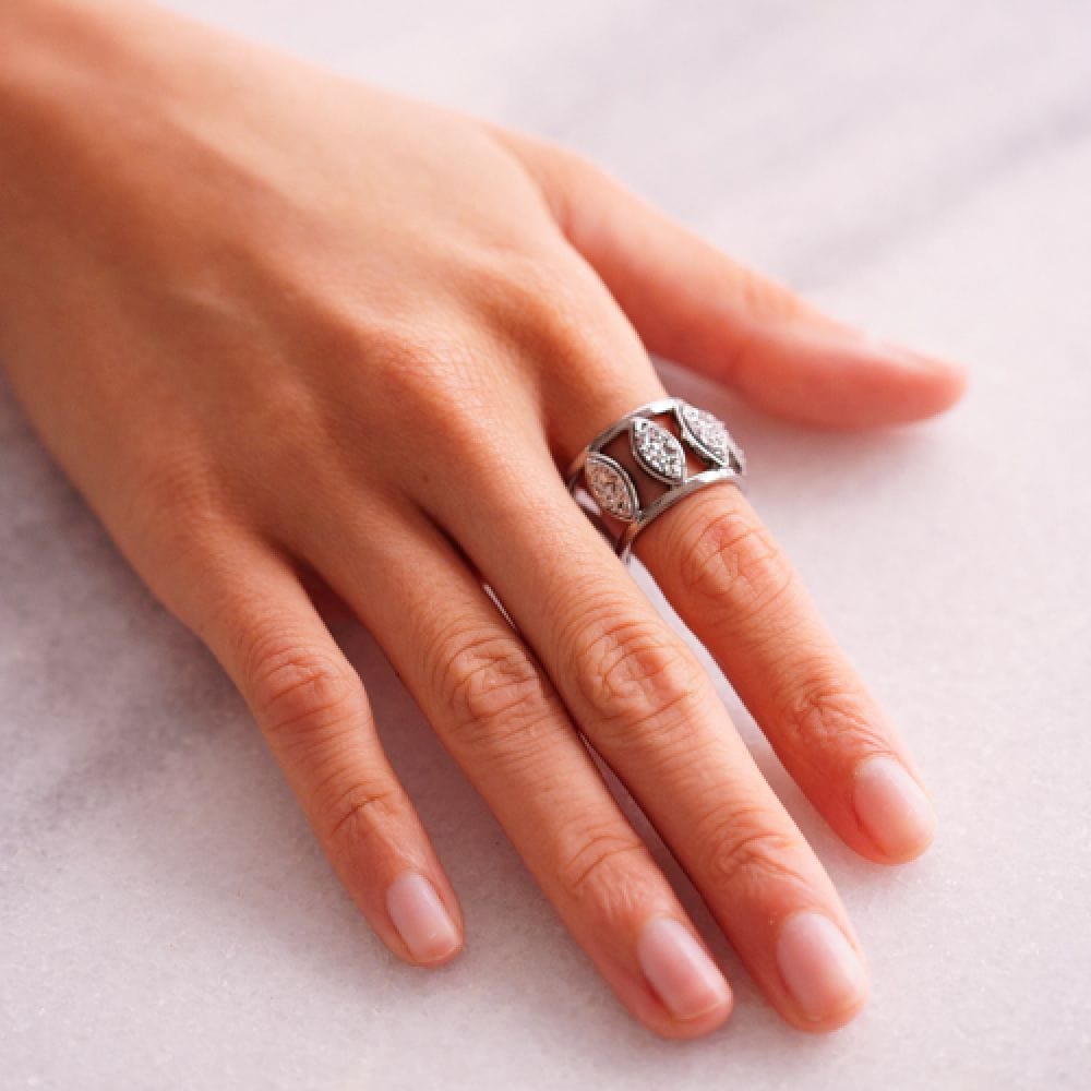 Anel Bem Me Quer - Drusa Platina Semijoias de luxo e design exclusivo