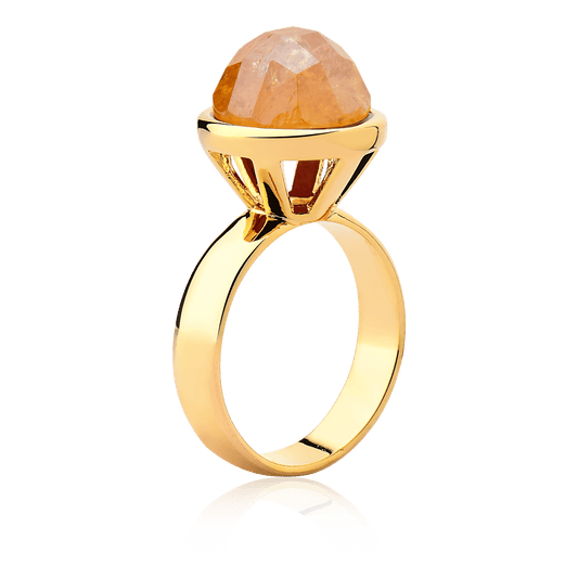 Anel Classic - Citrino Semijoias de luxo e design exclusivo