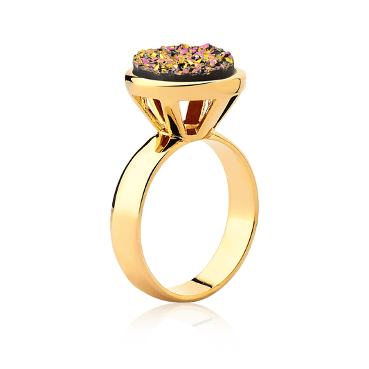 Anel Classic - Drusa Multicolorida Semijoias de luxo e design exclusivo