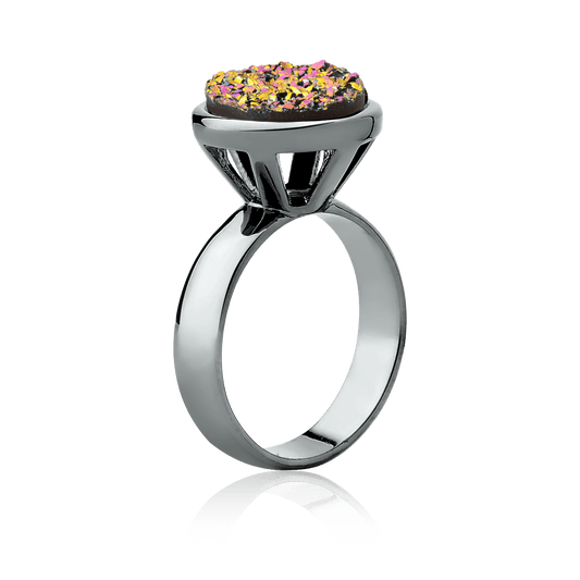 Anel Classic - Drusa Multicolorida Semijoias de luxo e design exclusivo