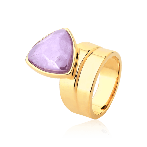 Anel Equilíbrio - Ametista Semijoias de luxo e design exclusivo