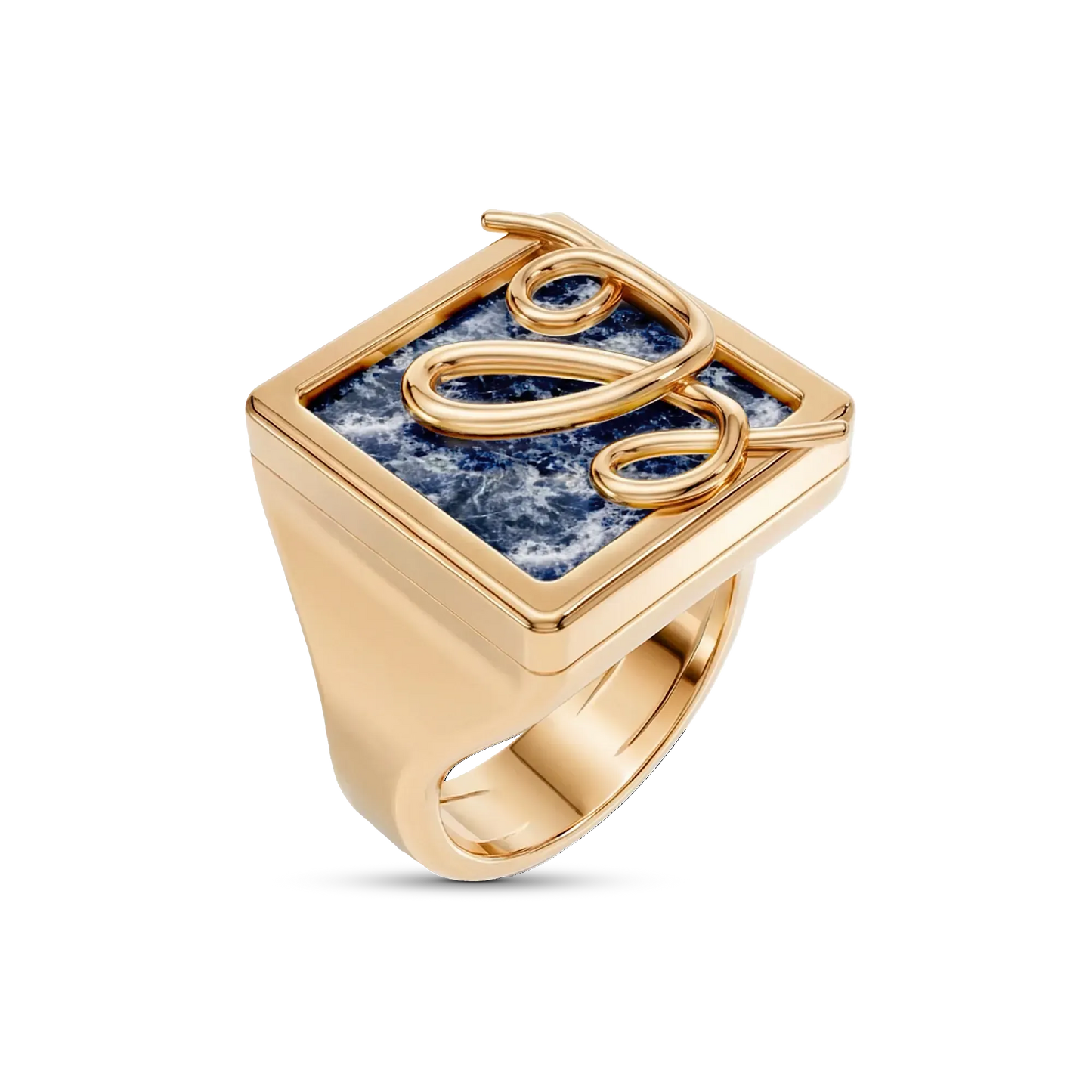 O Anel Forma com Sodalita em Banho de Ouro 18K é um anel de mindinho moderno, destacando a pedra com um arrojado metal sobreposto. A Sodalita simboliza clareza e intuição, tornando-o ideal para quem busca foco e expressão pessoal. Com seu design contemporâneo de linhas em metal sobre a pedra, esta joia é perfeita para expressar elegância e personalidade no seu dia a dia.