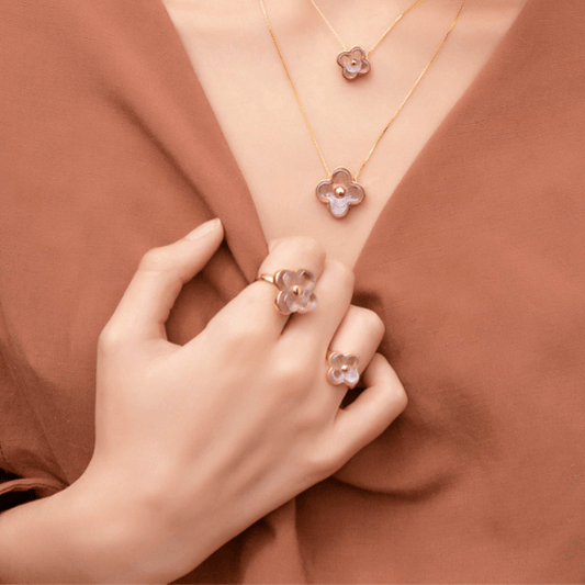 Anel Radiante - Ametista Semijoias de luxo e design exclusivo