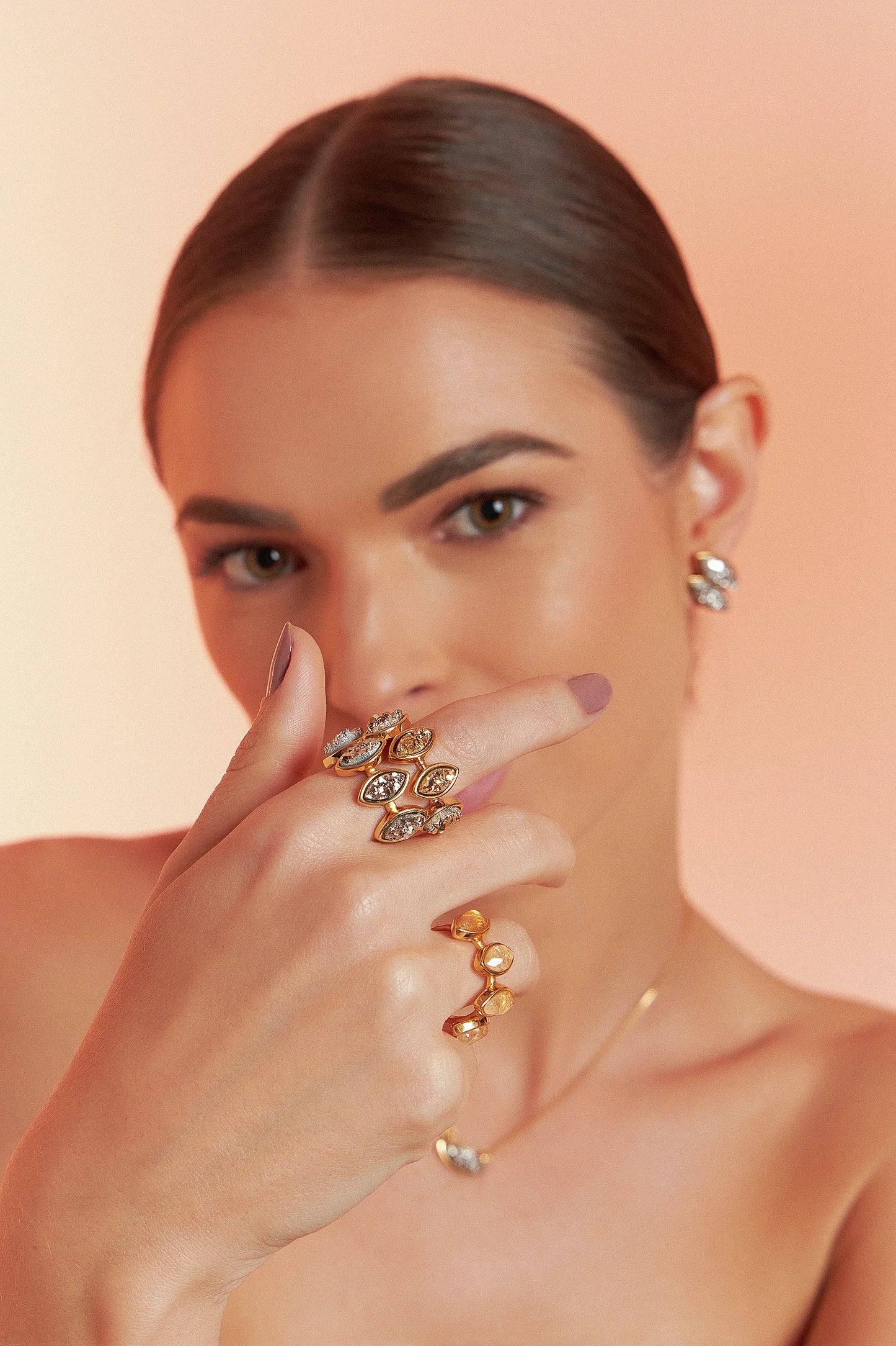 Anel Dália - Citrino