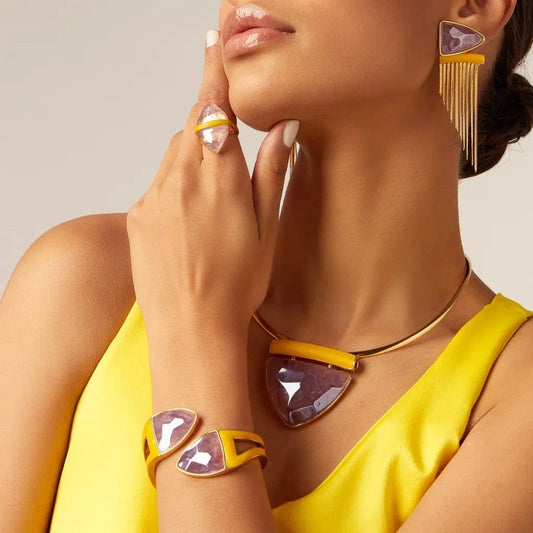 Bracelete Nandi - Ametista Semijoias de luxo e design exclusivo