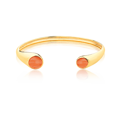 Bracelete Pocket Ball - Feldspato Laranja Semijoias de luxo e design exclusivo