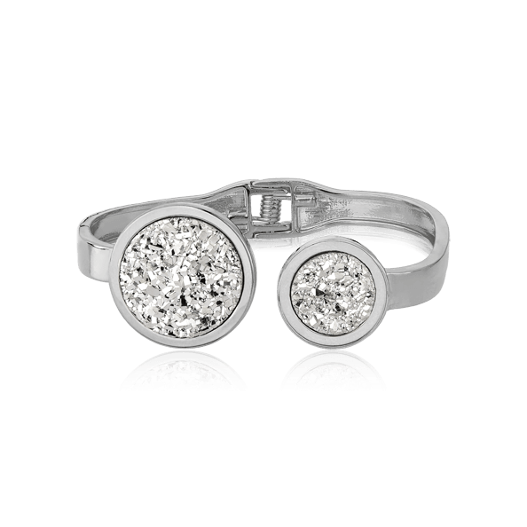 Bracelete Singular - Drusa Platina Semijoias de luxo e design exclusivo