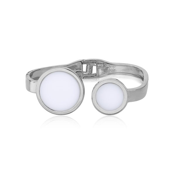 Bracelete Singular - Porcelana Branca Semijoias de luxo e design exclusivo