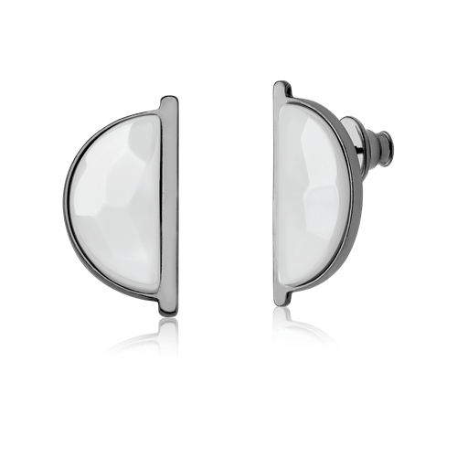 Brinco Escudo - Porcelana Semijoias de luxo e design exclusivo