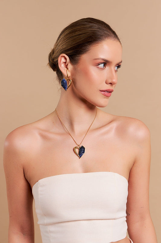 Brinco Intensa - Sodalita Semijoias de luxo e design exclusivo