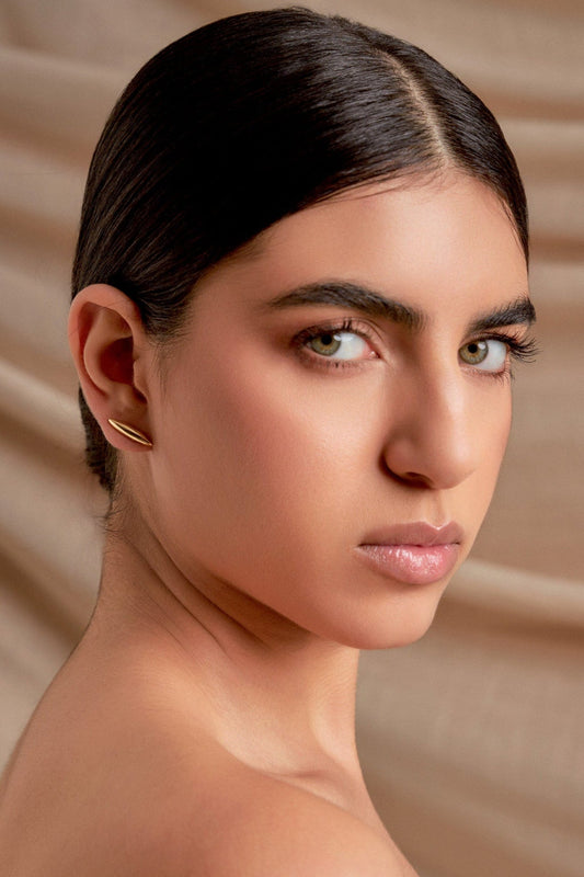 Brinco Intuir - Banho de Ouro 18k. AIMER JOIAS