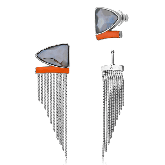 Brinco Tiye - Quartzo Fumê Semijoias de luxo e design exclusivo