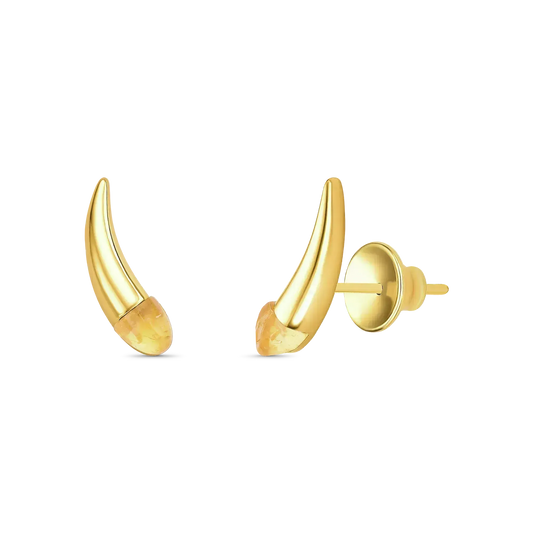 Use o Brinco Momento com Citrino em Banho de Ouro 18K para atrair dinheiro e prosperidade, adicionando um toque de luxo e energia discreta ao seu visual.
