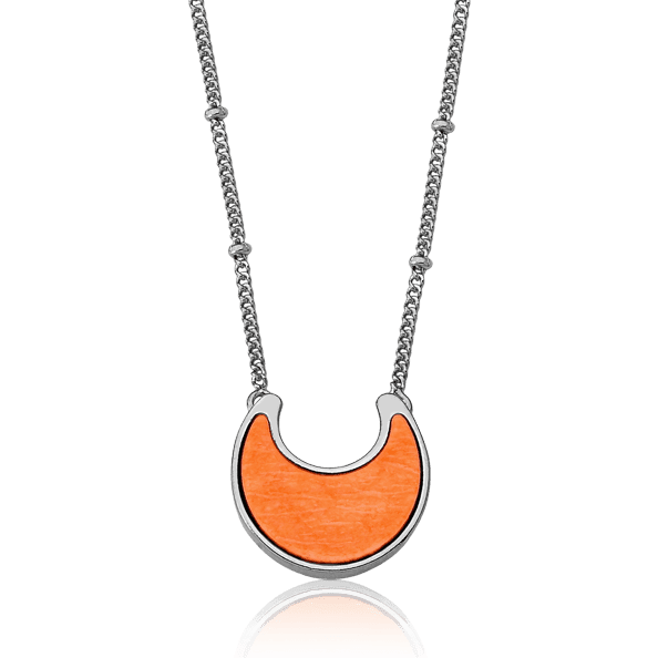 Colar Lua - Feldspato Laranja Semijoias de luxo e design exclusivo