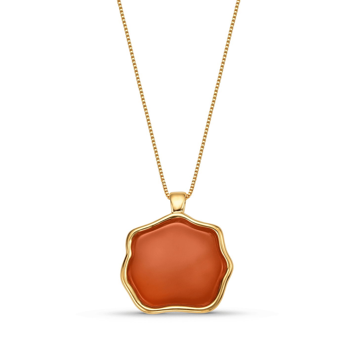 Colar Ostara - Ágata Vermelha Semijoias de luxo e design exclusivo