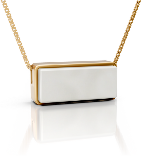 Colar Estrutura - Porcelana Branca