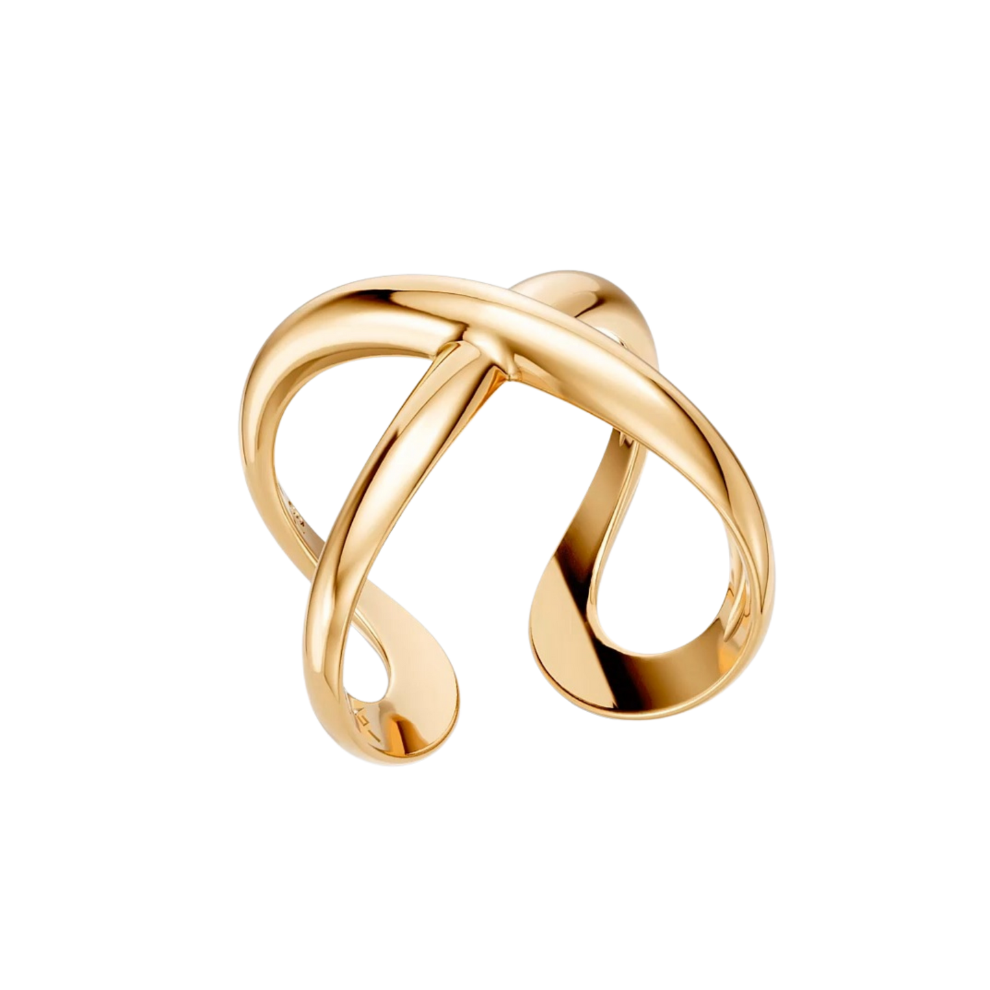 Anel Aurora — Infinito, semijoia banhada a ouro 18k, coleção Supernova, Aimer Joias