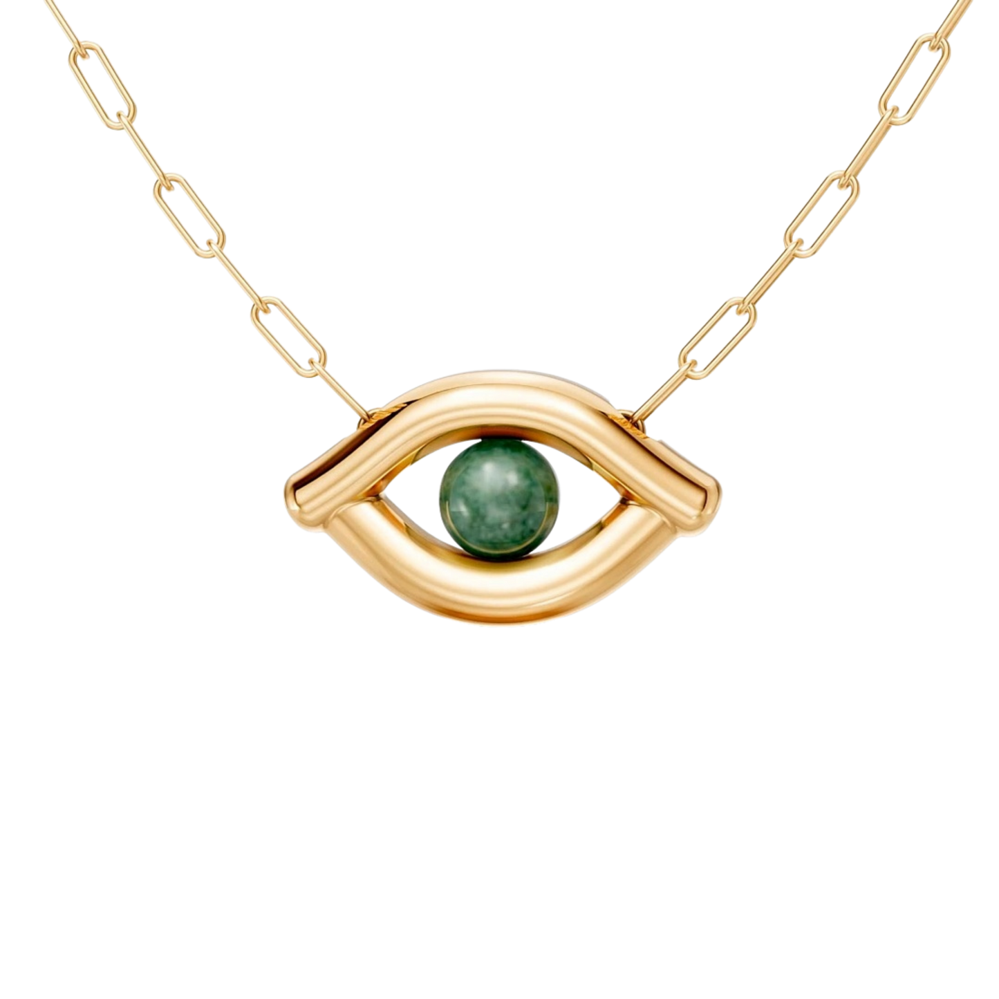 Colar Despertar — Quartzo Verde, semijoia banhada a ouro 18k, coleção Supernova, Aimer Joias