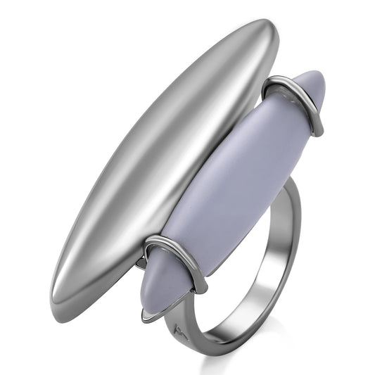 Anel Ecoa - Resina Italiana Azul Hortência