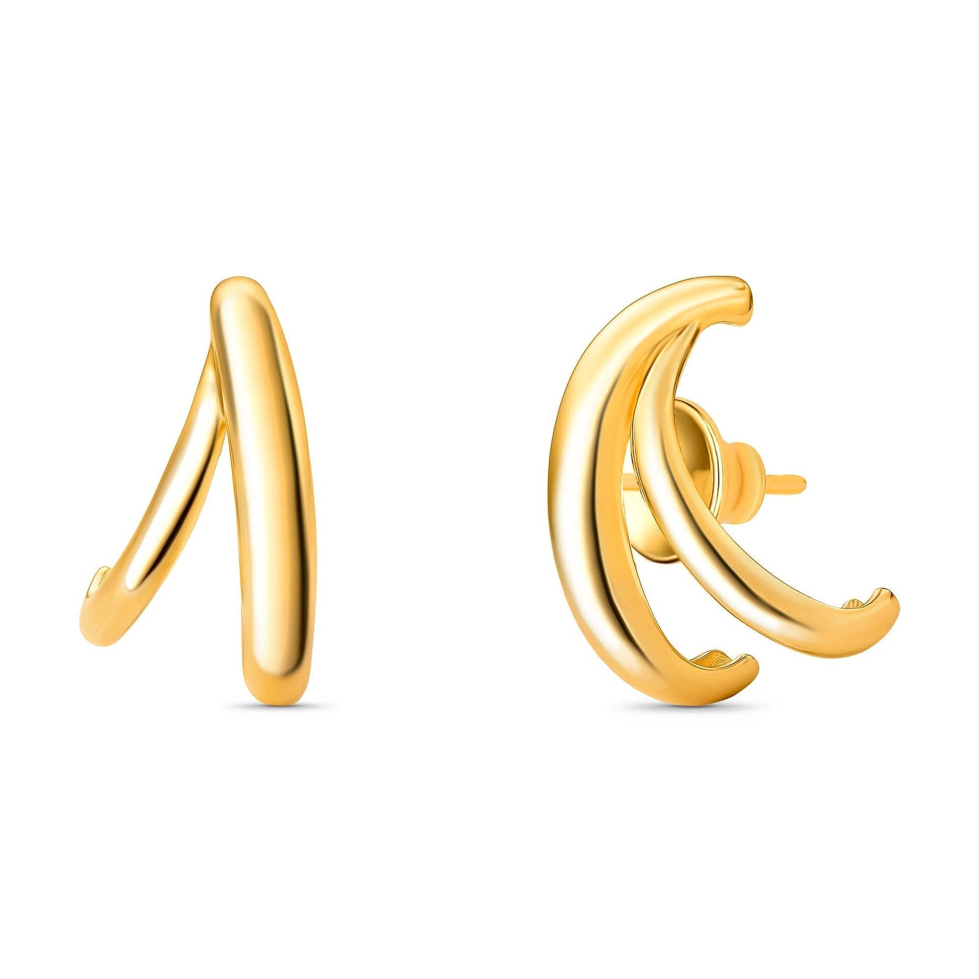 Brinco Encontro - Banho de Ouro 18K - AIMER JOIAS