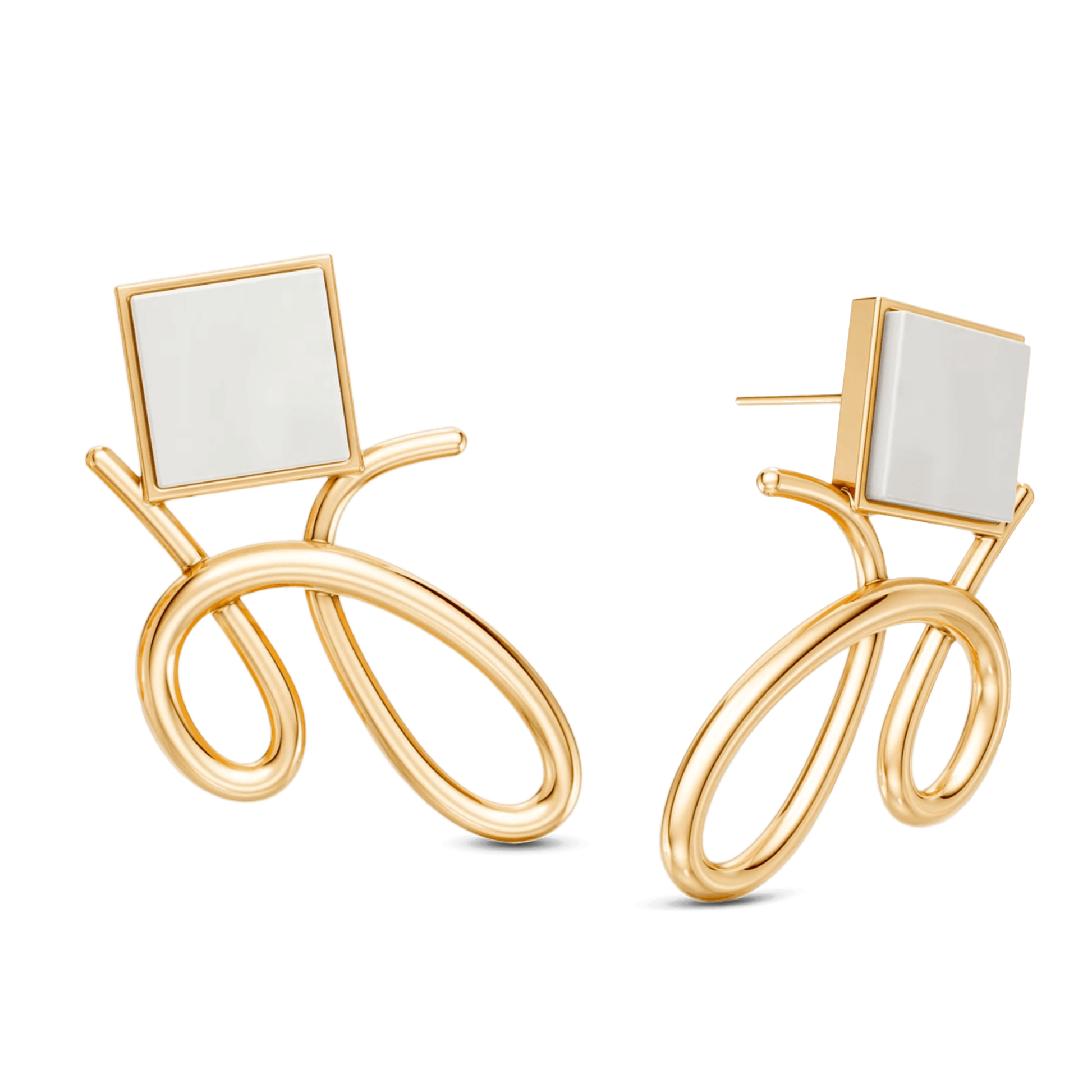 O Brinco Esboço com Ágata Branca em Banho de Ouro 18K traduz o instante em que o traço encontra a forma. Este brinco pequeno e delicado une a pedra quadrada, que atua como ponto de luz, a um toque sutil de traço. A Ágata Branca simboliza serenidade e paz. Com sua estética refinada e minimalista, esta peça é a escolha ideal para adicionar um toque de elegância sutil ao seu visual diário.