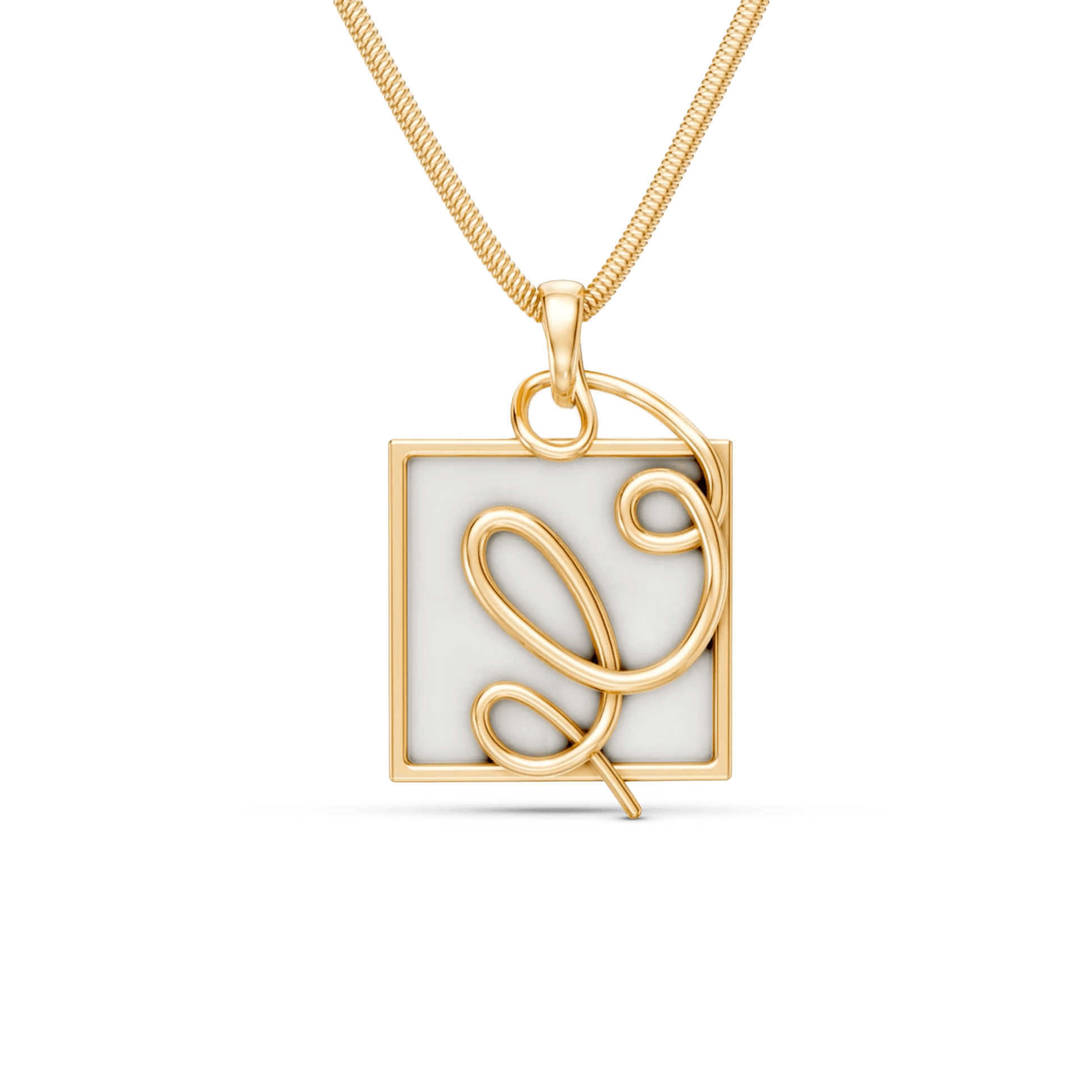 O Colar Forma com Ágata Branca em Banho de Ouro 18K traduz o ponto em que o traço ganha direção. A pedra quadrada de Ágata Branca, que simboliza serenidade e paz, recebe a aplicação de linhas em metal que se cruzam, criando uma linguagem super contemporânea. Com sua corrente robusta, é uma peça moderna e sofisticada, ideal para quem busca equilíbrio e clareza.