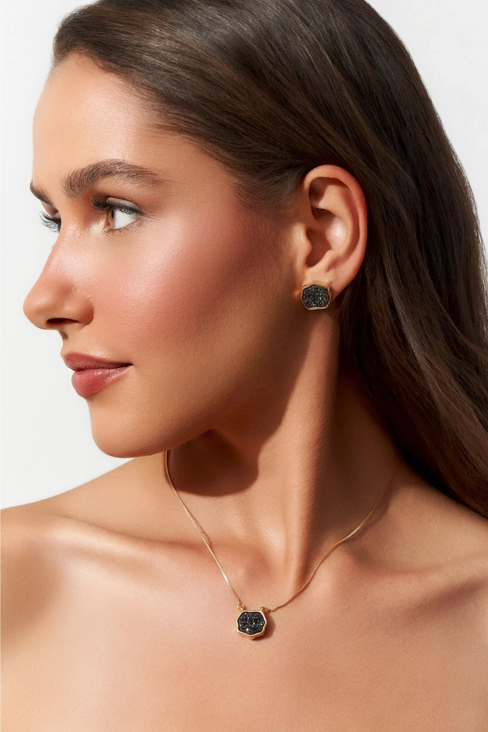 Colar Sita - Drusa Negra