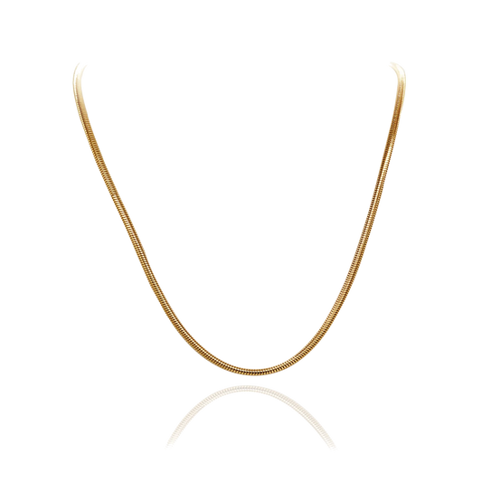 Corrente Lisa Ouro 40cm - Aimer Joias