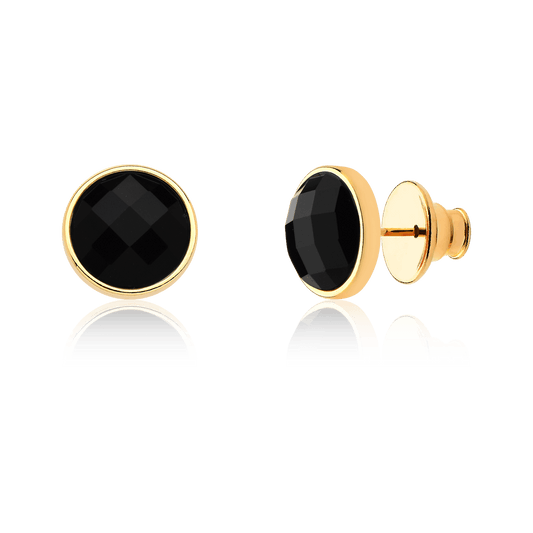 O Brinco Classic Aimer Obsidiana Negra destaca a pedra como ponto de cor e brilho. Representa a harmonia e a clareza.
