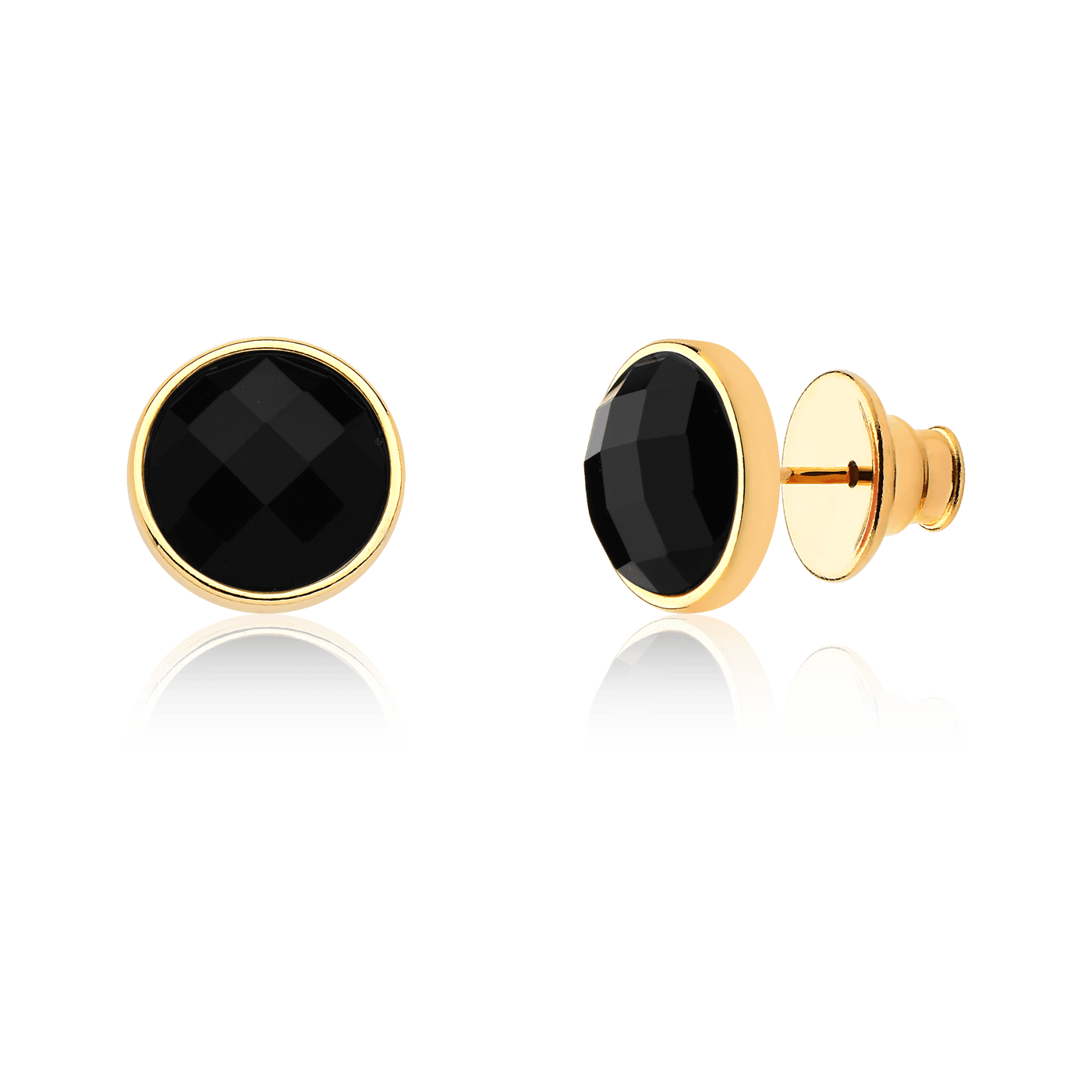 O Brinco Classic Aimer Obsidiana Negra destaca a pedra como ponto de cor e brilho. Representa a harmonia e a clareza.