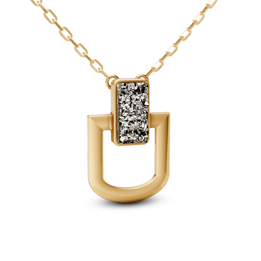 Colar Elos - Drusa Metalizada