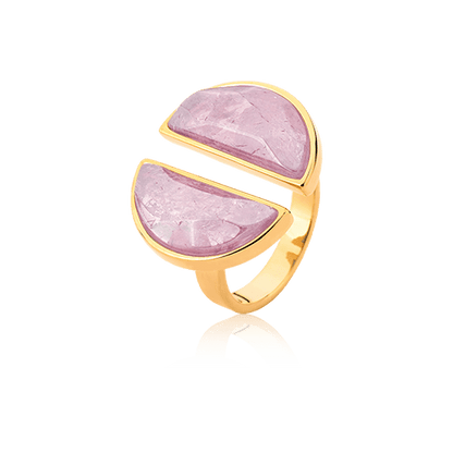 Anel Arco - Ametista Semijoias de luxo e design exclusivo