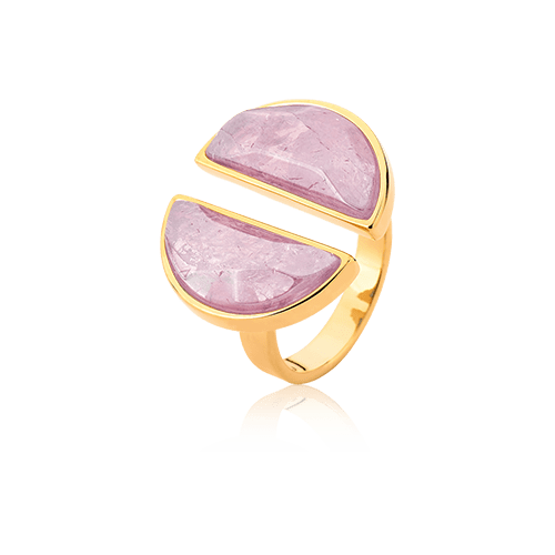 Anel Arco - Ametista Semijoias de luxo e design exclusivo