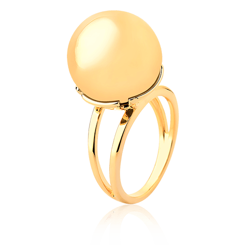 Anel Ball - Banhado a Ouro Semijoias de luxo e design exclusivo