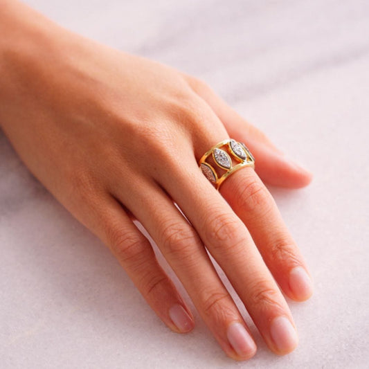 Anel Bem Me Quer - Drusa Platina Semijoias de luxo e design exclusivo