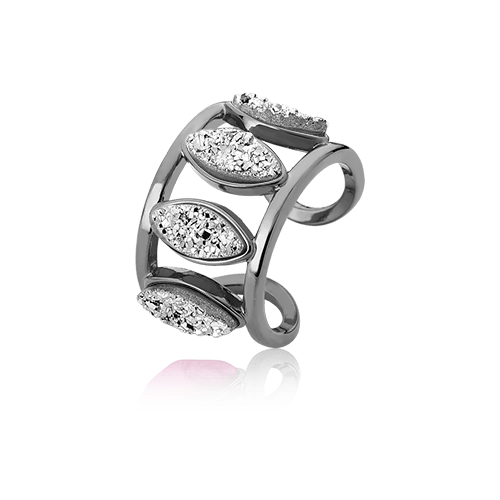 Anel Bem Me Quer - Drusa Platina Semijoias de luxo e design exclusivo