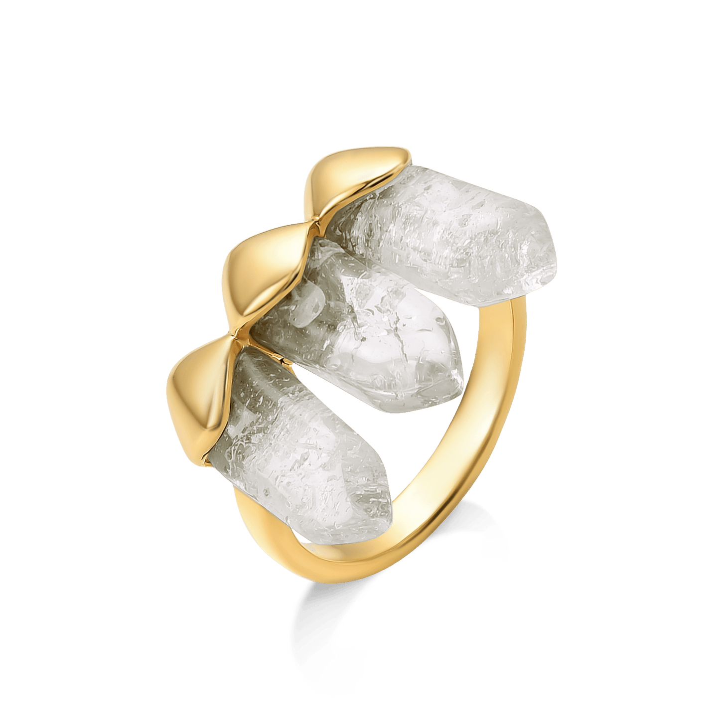 Anel Bruma - Cristal de Rocha Semijoias de luxo e design exclusivo