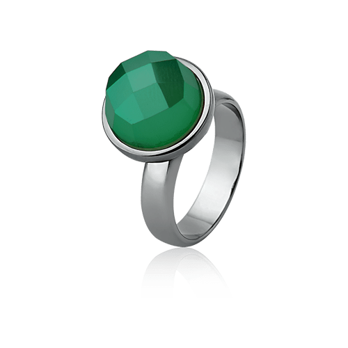 Anel Classic - Ágata Verde Semijoias de luxo e design exclusivo