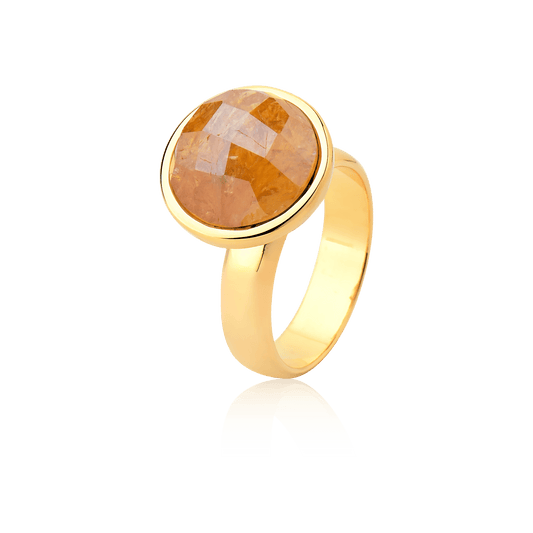 Anel Classic - Citrino Semijoias de luxo e design exclusivo