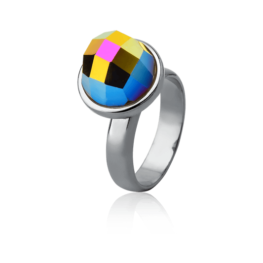 Anel Classic - Cristal Metalizado Semijoias de luxo e design exclusivo