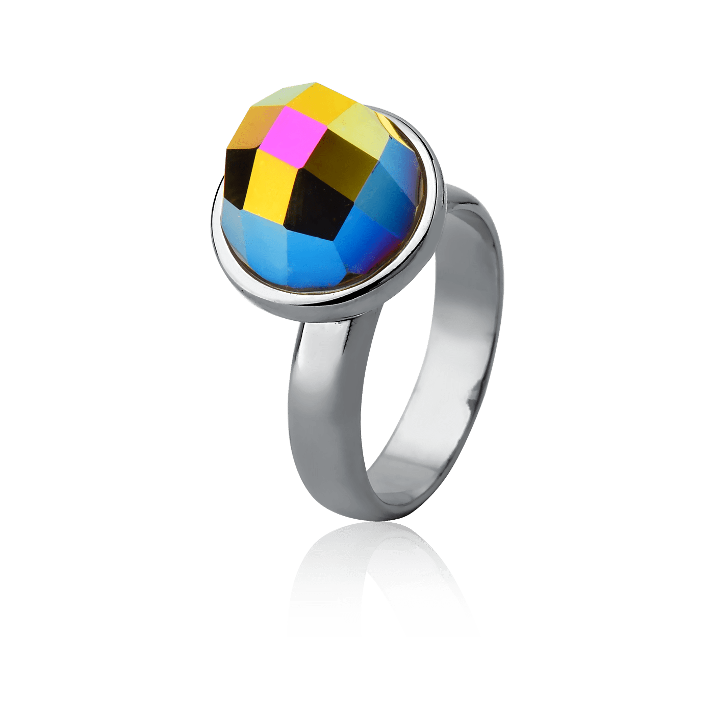 Anel Classic - Cristal Metalizado Semijoias de luxo e design exclusivo