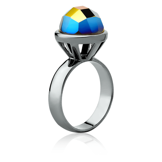 Anel Classic - Cristal Metalizado Semijoias de luxo e design exclusivo