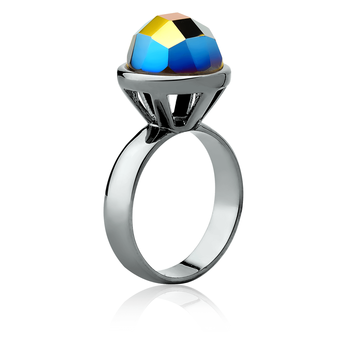 Anel Classic - Cristal Metalizado Semijoias de luxo e design exclusivo