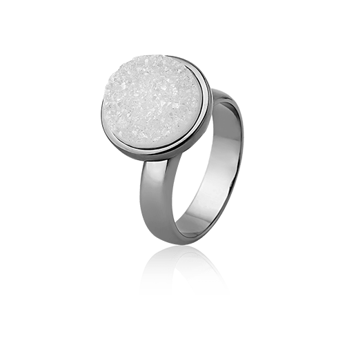 Anel Classic - Drusa Branca Semijoias de luxo e design exclusivo