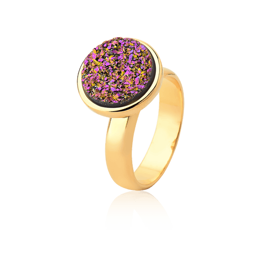 Anel Classic - Drusa Multicolorida Semijoias de luxo e design exclusivo